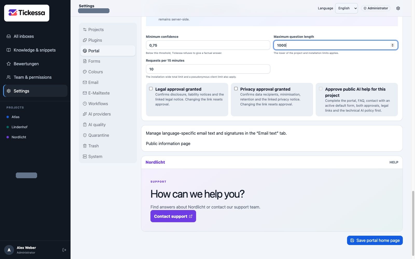 Public AI help with limits and required approvals
